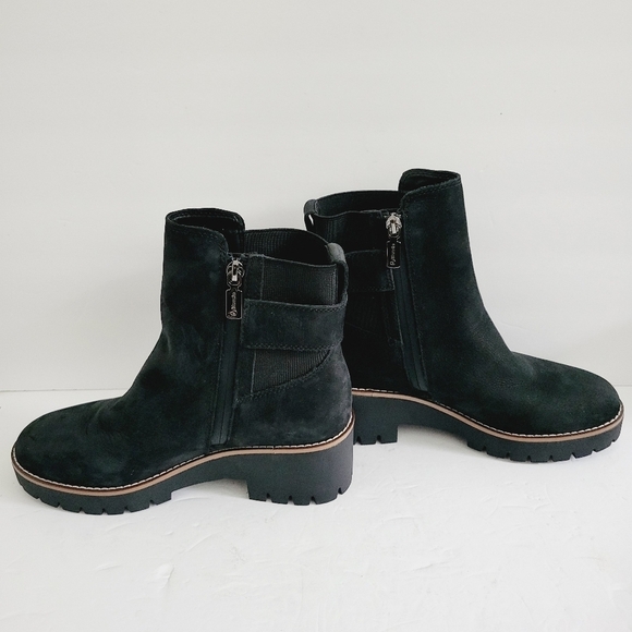 NEW Blondo Dagger Waterproof Suede Bootie in Black Size 7.5 - Picture 2 of 7